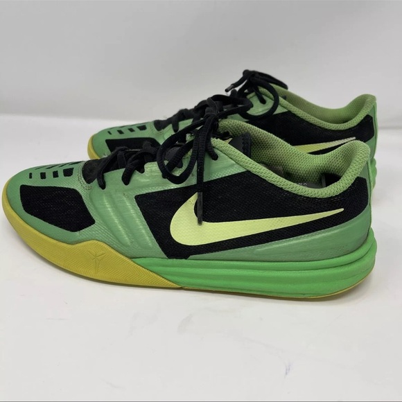 Nike Kobe Mentality Size 7Y Kobe 705387-001 Green Basketball Shoes Sneakers - Picture 3 of 12